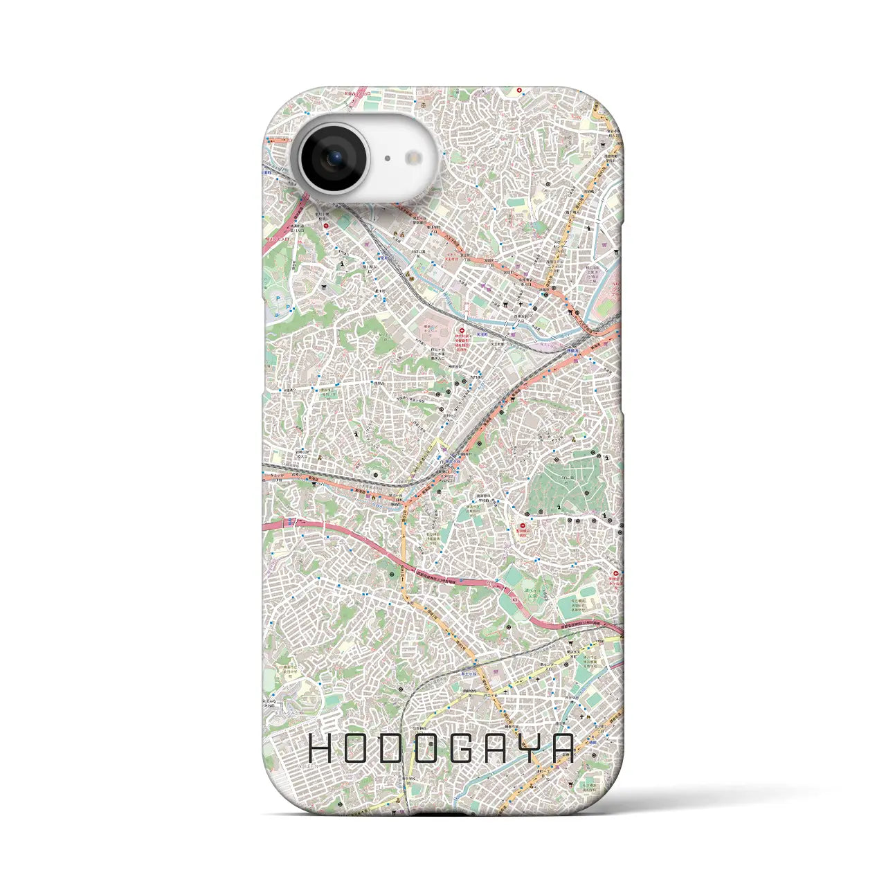 【保土ケ谷(神奈川県)】地図柄iPhoneケース(バックカバータイプ)