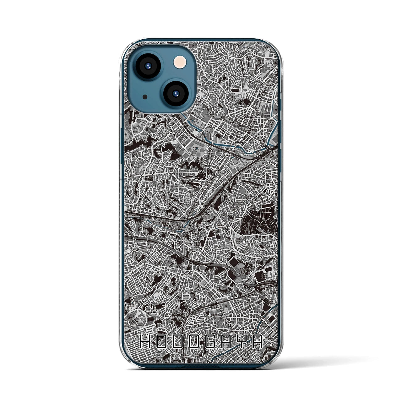 【保土ケ谷(神奈川県)】地図柄iPhoneケース(クリアタイプ)