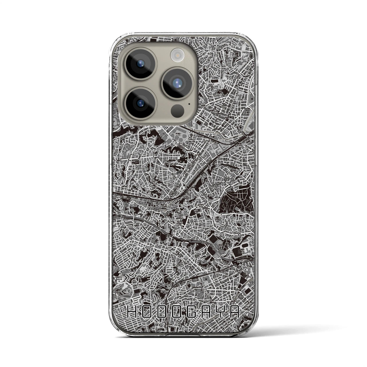 【保土ケ谷(神奈川県)】地図柄iPhoneケース(クリアタイプ)