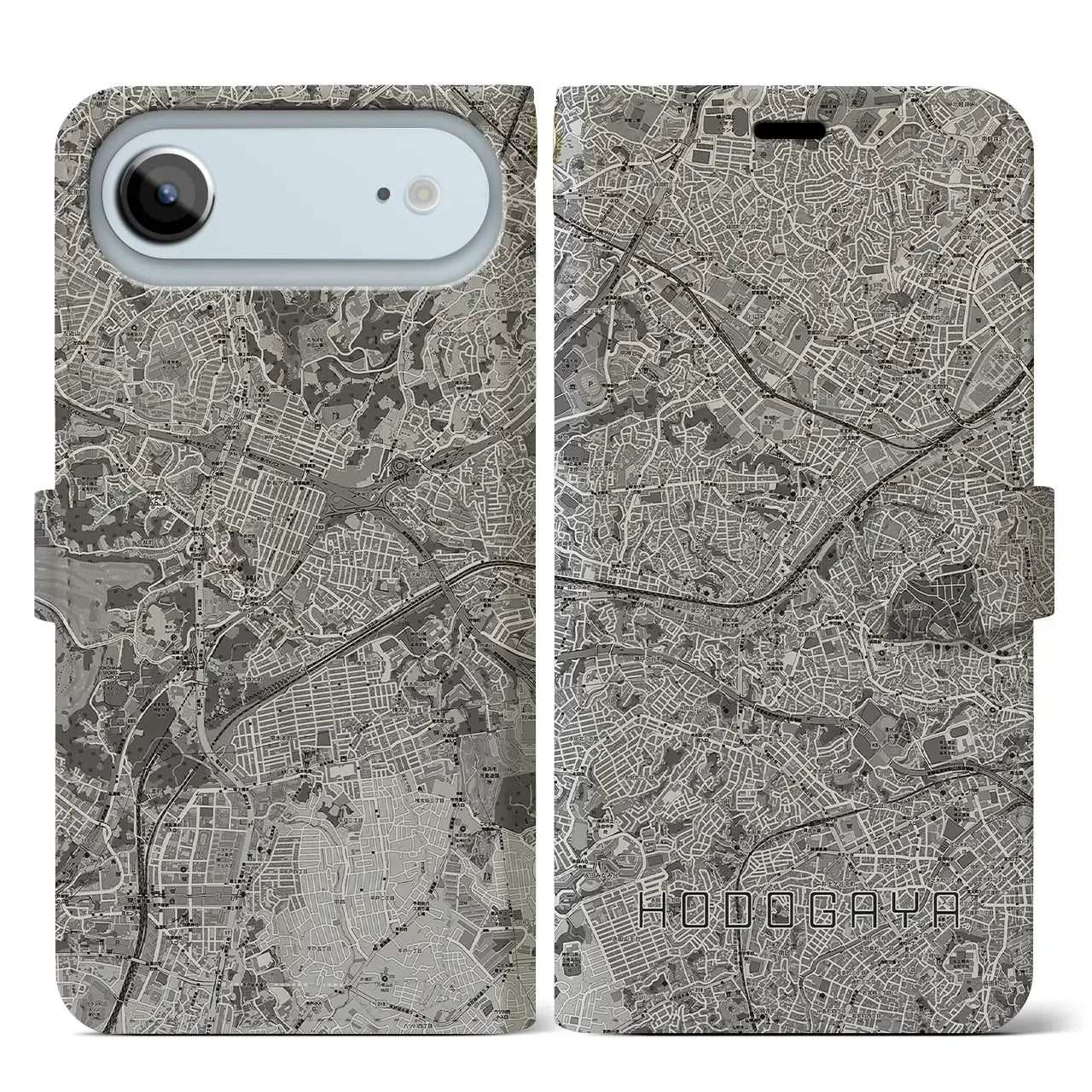 【保土ケ谷(神奈川県)】地図柄iPhoneケース(手帳タイプ)
