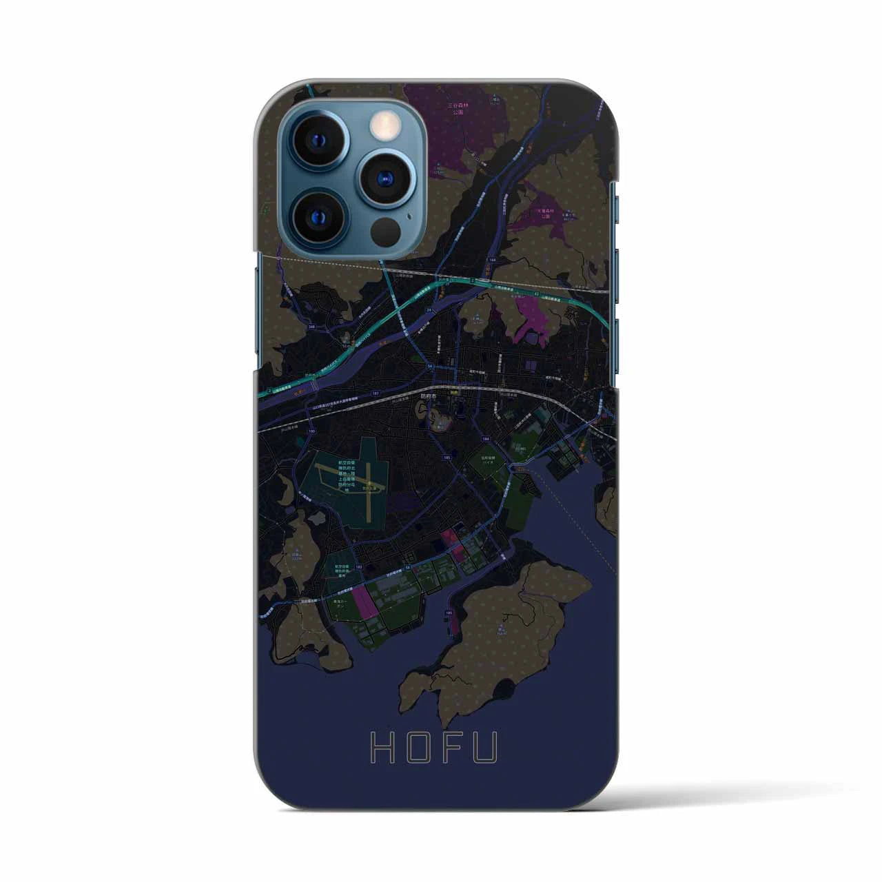 【防府(山口県)】地図柄iPhoneケース(バックカバータイプ)