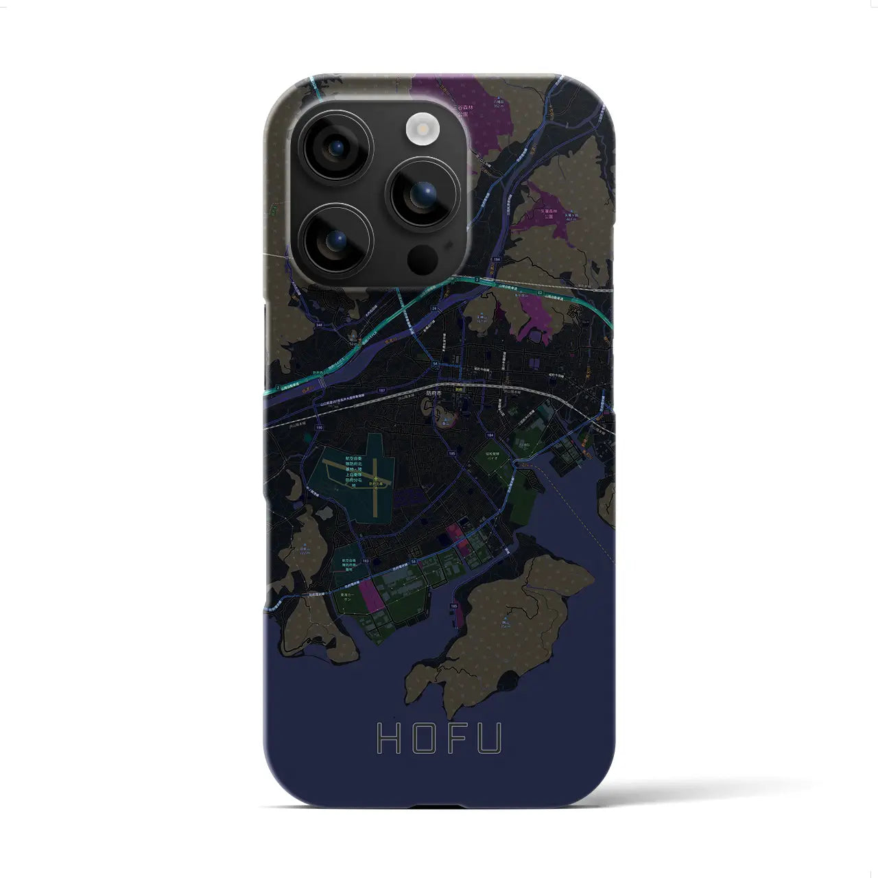 【防府(山口県)】地図柄iPhoneケース(バックカバータイプ)