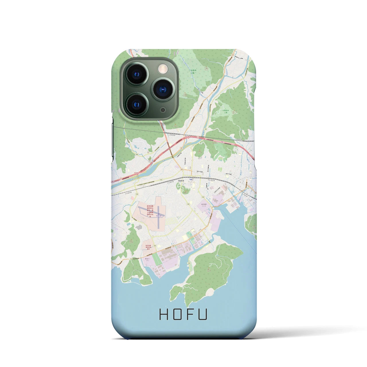 【防府(山口県)】地図柄iPhoneケース(バックカバータイプ)