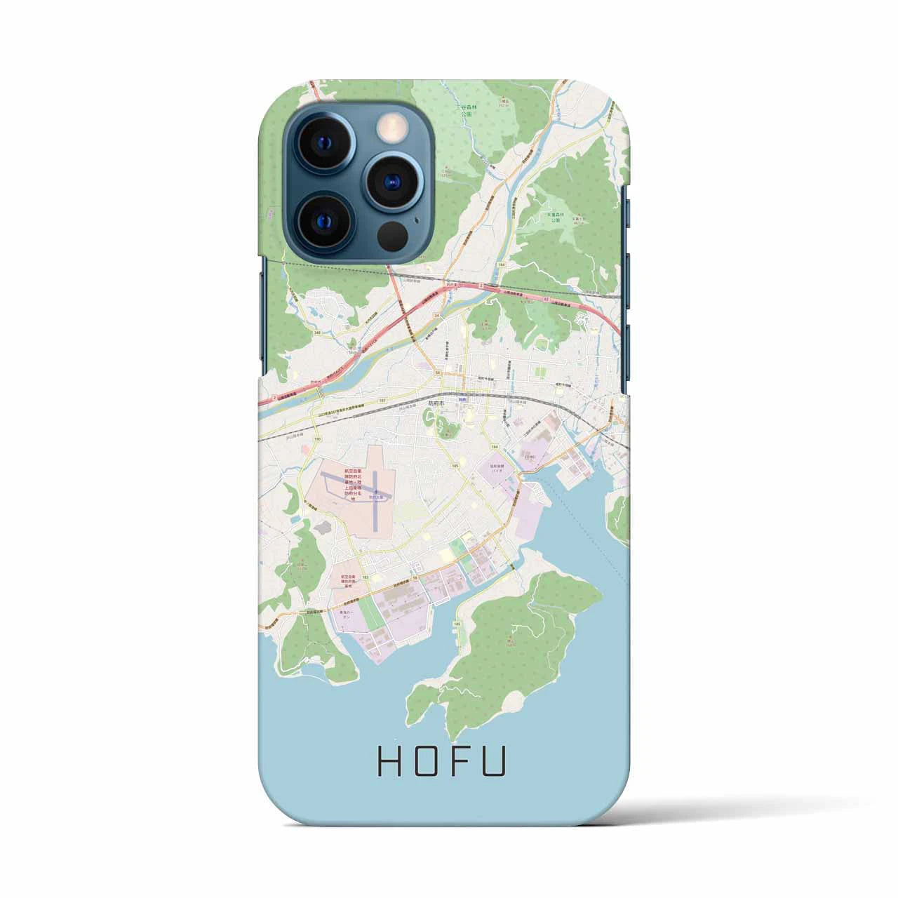 【防府(山口県)】地図柄iPhoneケース(バックカバータイプ)
