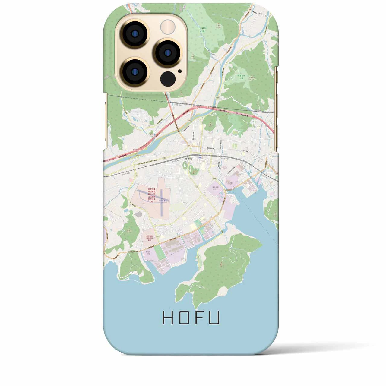 【防府(山口県)】地図柄iPhoneケース(バックカバータイプ)