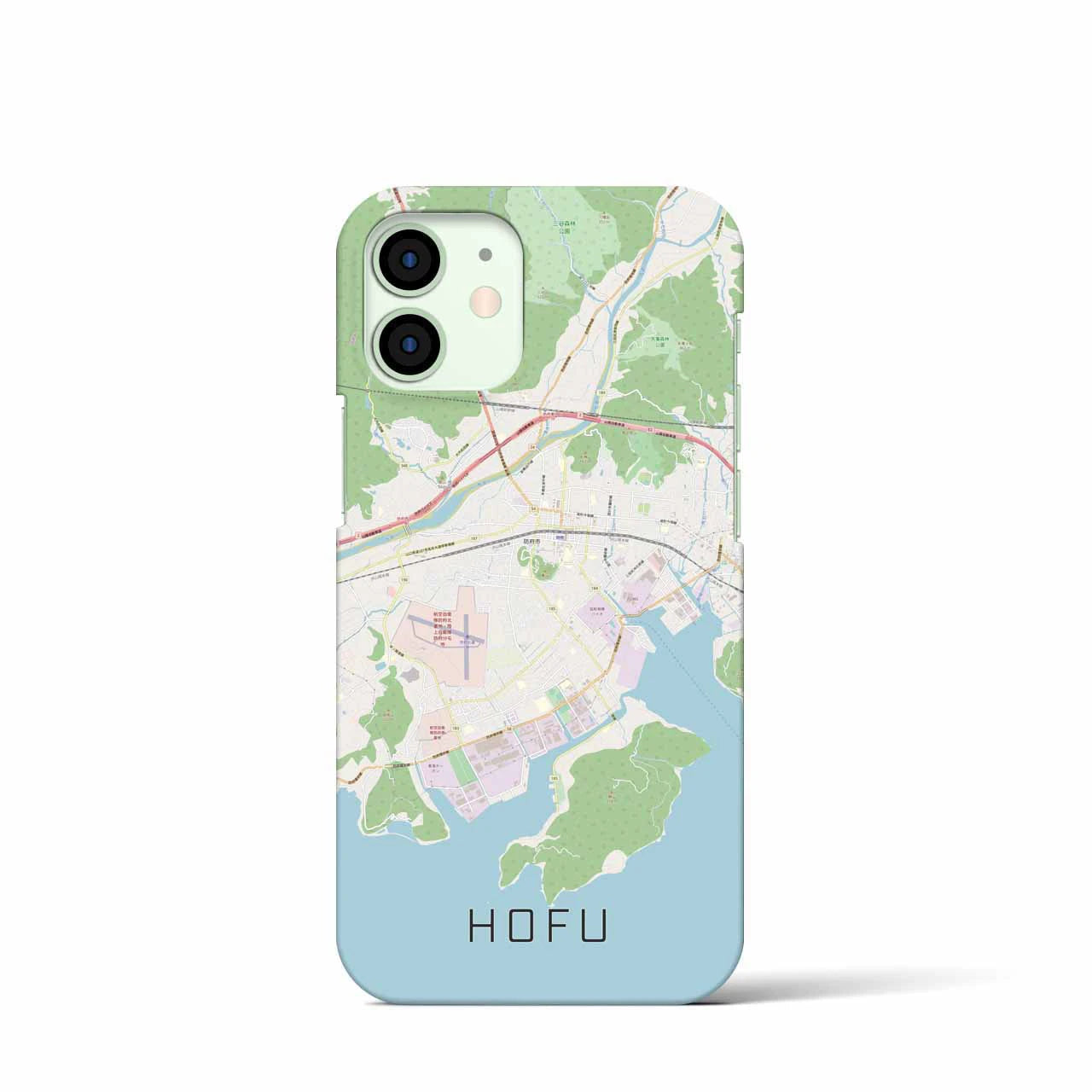 【防府(山口県)】地図柄iPhoneケース(バックカバータイプ)