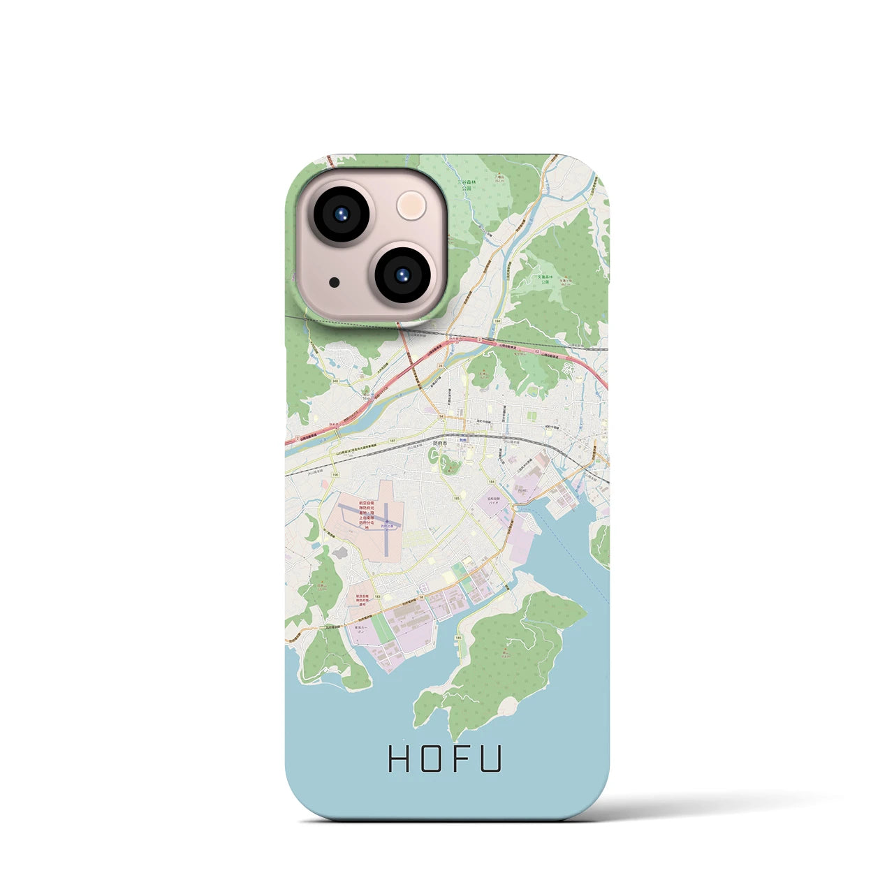 【防府(山口県)】地図柄iPhoneケース(バックカバータイプ)