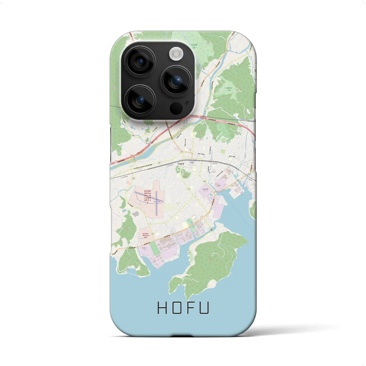 【防府(山口県)】地図柄iPhoneケース(バックカバータイプ)