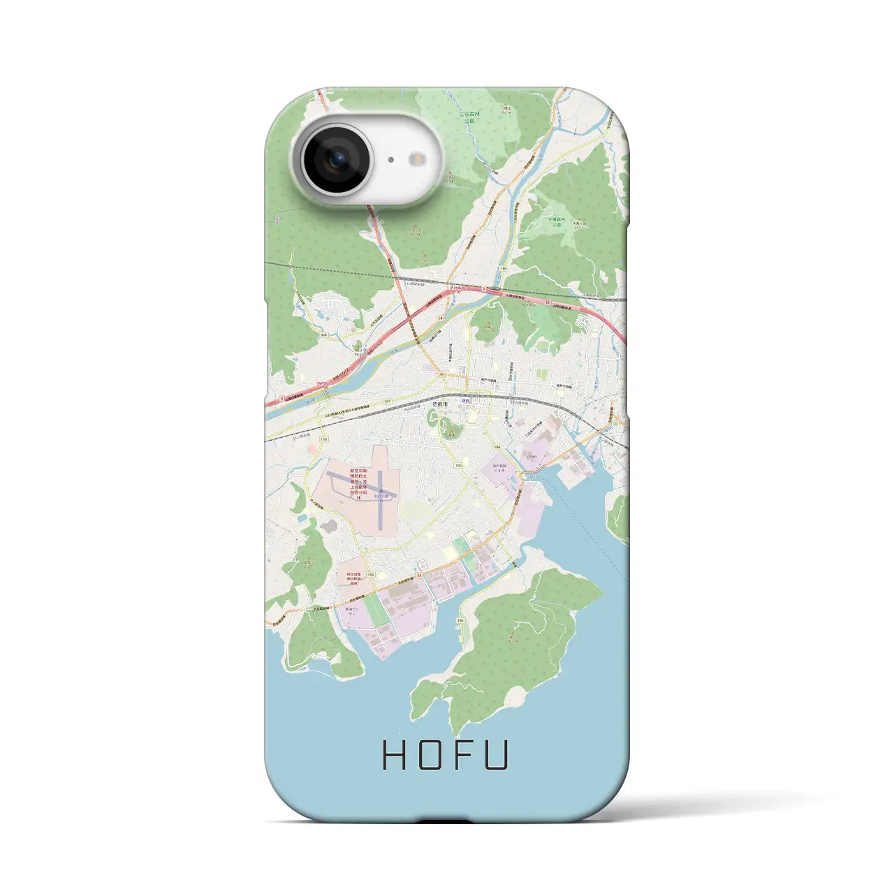 【防府(山口県)】地図柄iPhoneケース(バックカバータイプ)