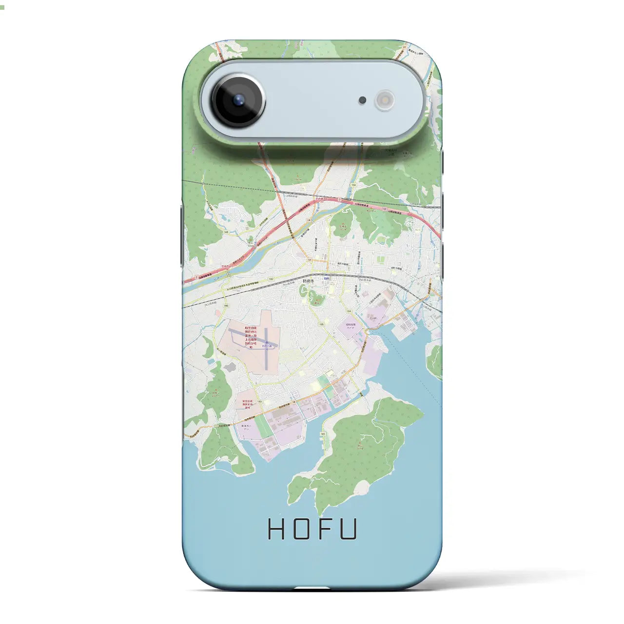 【防府(山口県)】地図柄iPhoneケース(バックカバータイプ)