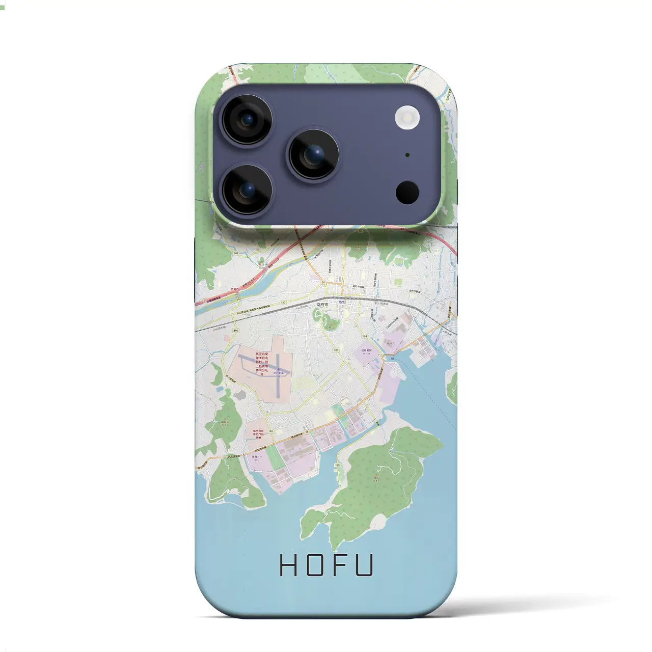 【防府(山口県)】地図柄iPhoneケース(バックカバータイプ)