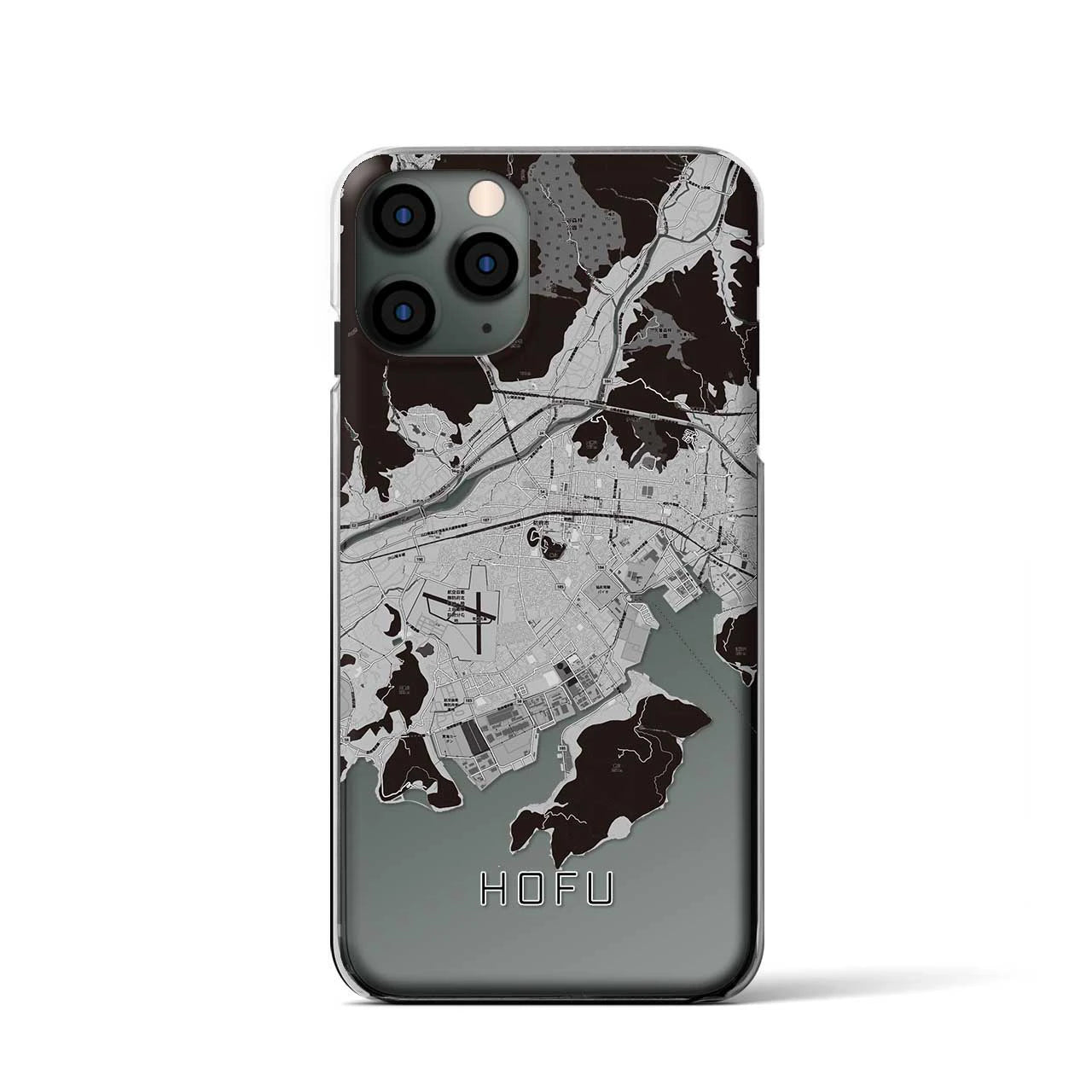 【防府(山口県)】地図柄iPhoneケース(クリアタイプ)