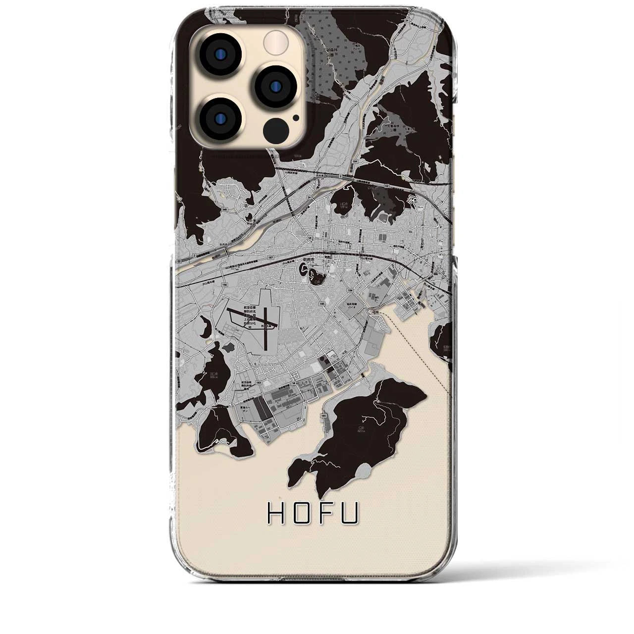 【防府(山口県)】地図柄iPhoneケース(クリアタイプ)