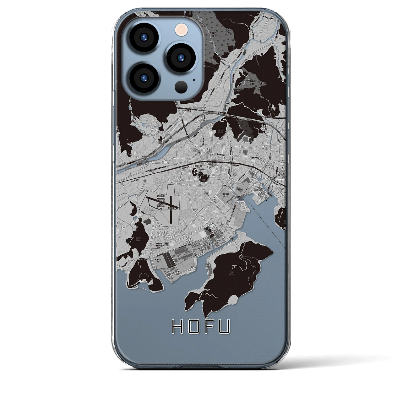 【防府(山口県)】地図柄iPhoneケース(クリアタイプ)