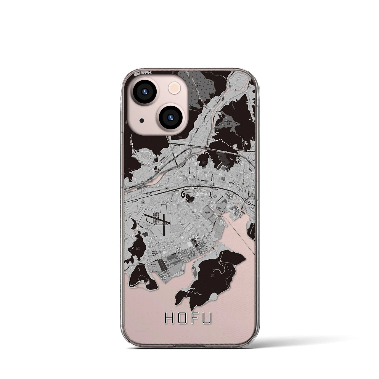 【防府(山口県)】地図柄iPhoneケース(クリアタイプ)