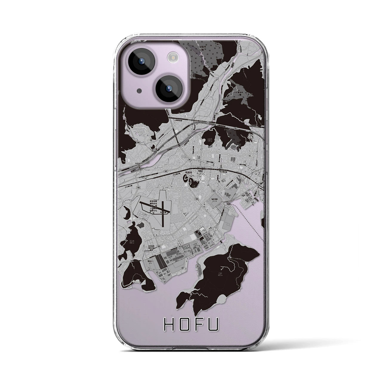 【防府(山口県)】地図柄iPhoneケース(クリアタイプ)