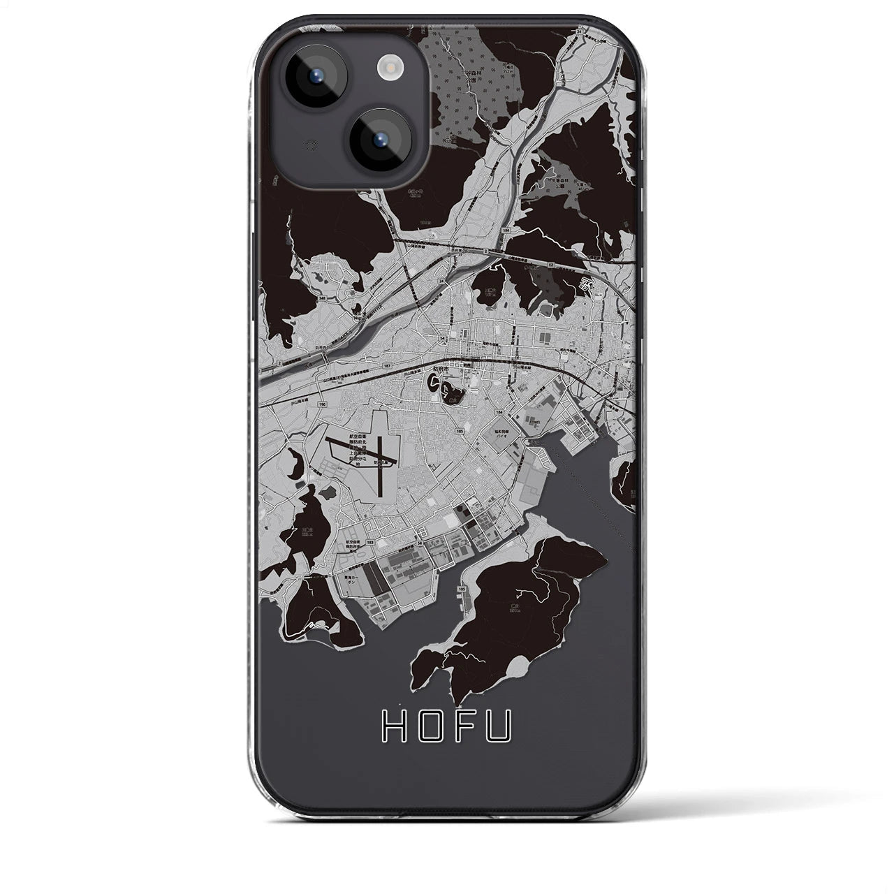 【防府(山口県)】地図柄iPhoneケース(クリアタイプ)