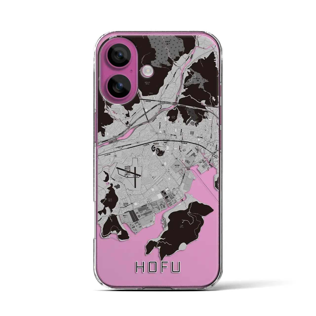 【防府(山口県)】地図柄iPhoneケース(クリアタイプ)