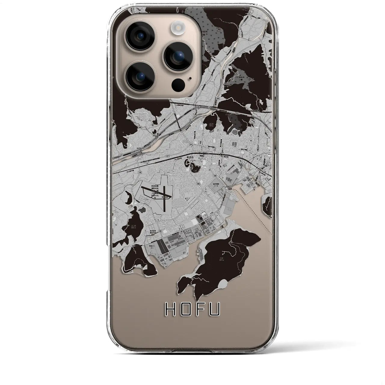 【防府(山口県)】地図柄iPhoneケース(クリアタイプ)