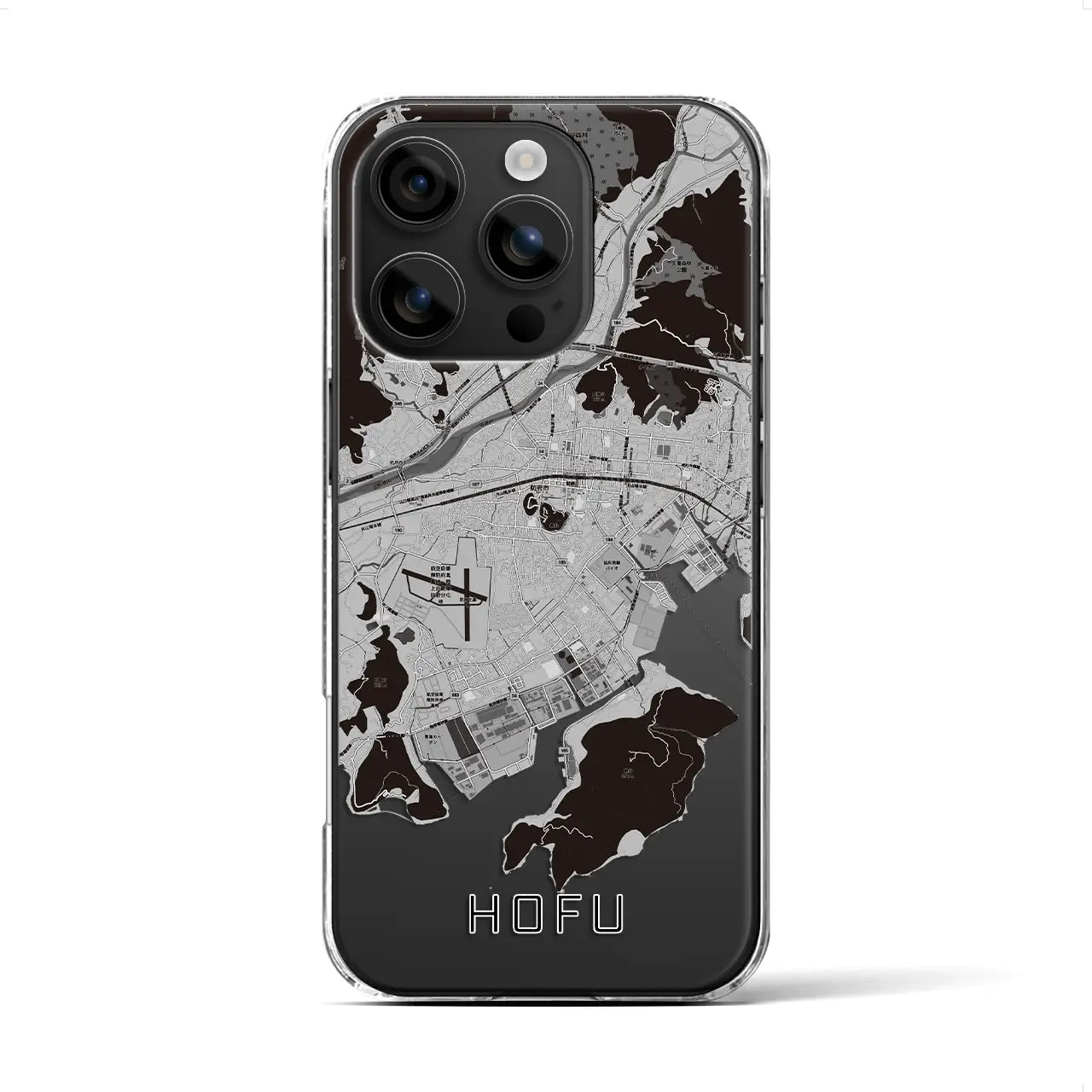 【防府(山口県)】地図柄iPhoneケース(クリアタイプ)