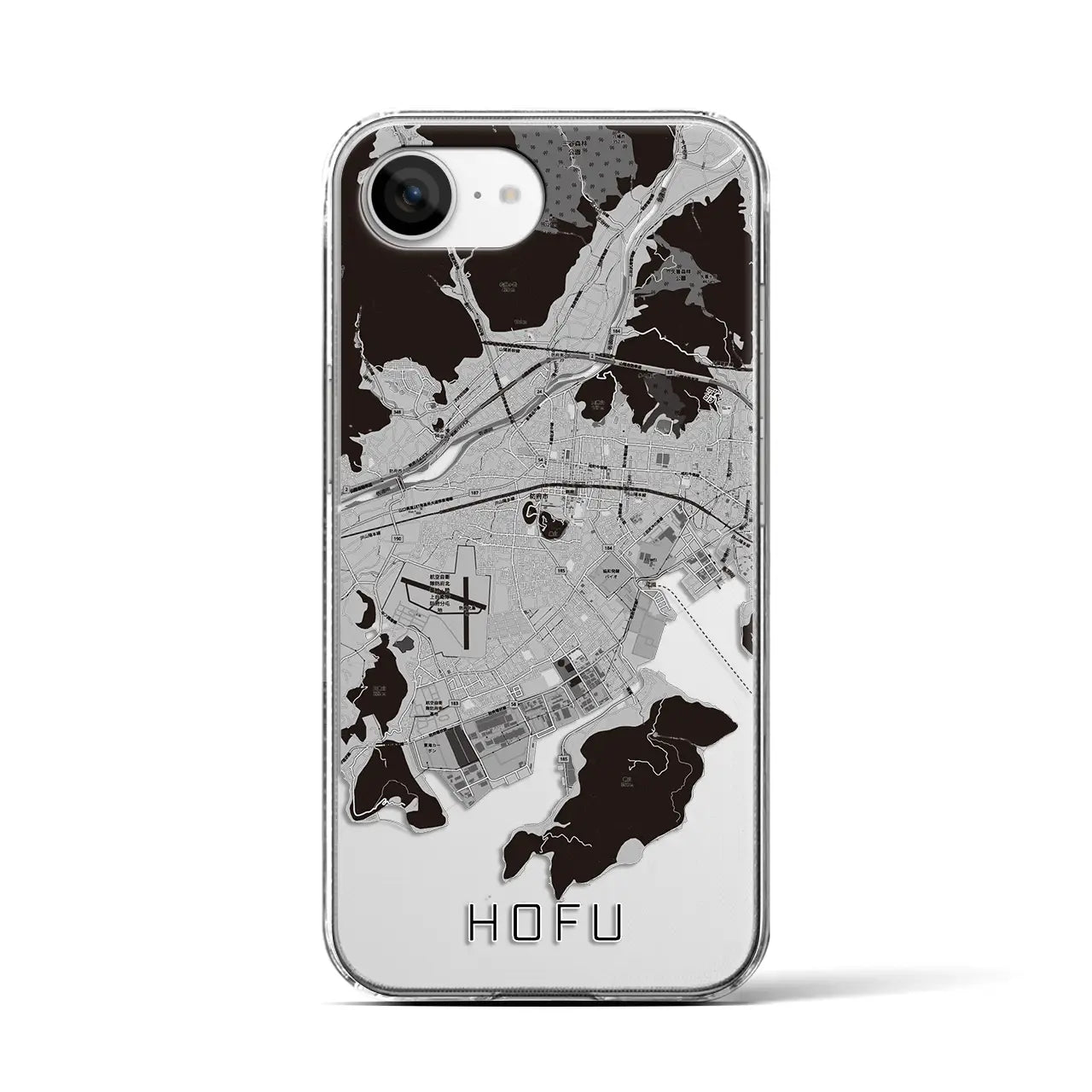 【防府(山口県)】地図柄iPhoneケース(クリアタイプ)