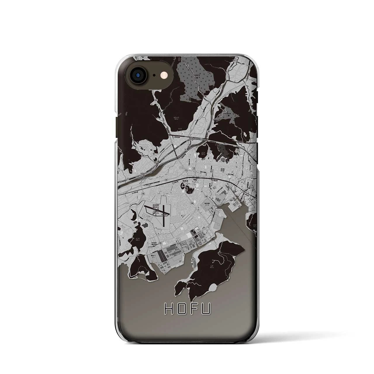 【防府(山口県)】地図柄iPhoneケース(クリアタイプ)