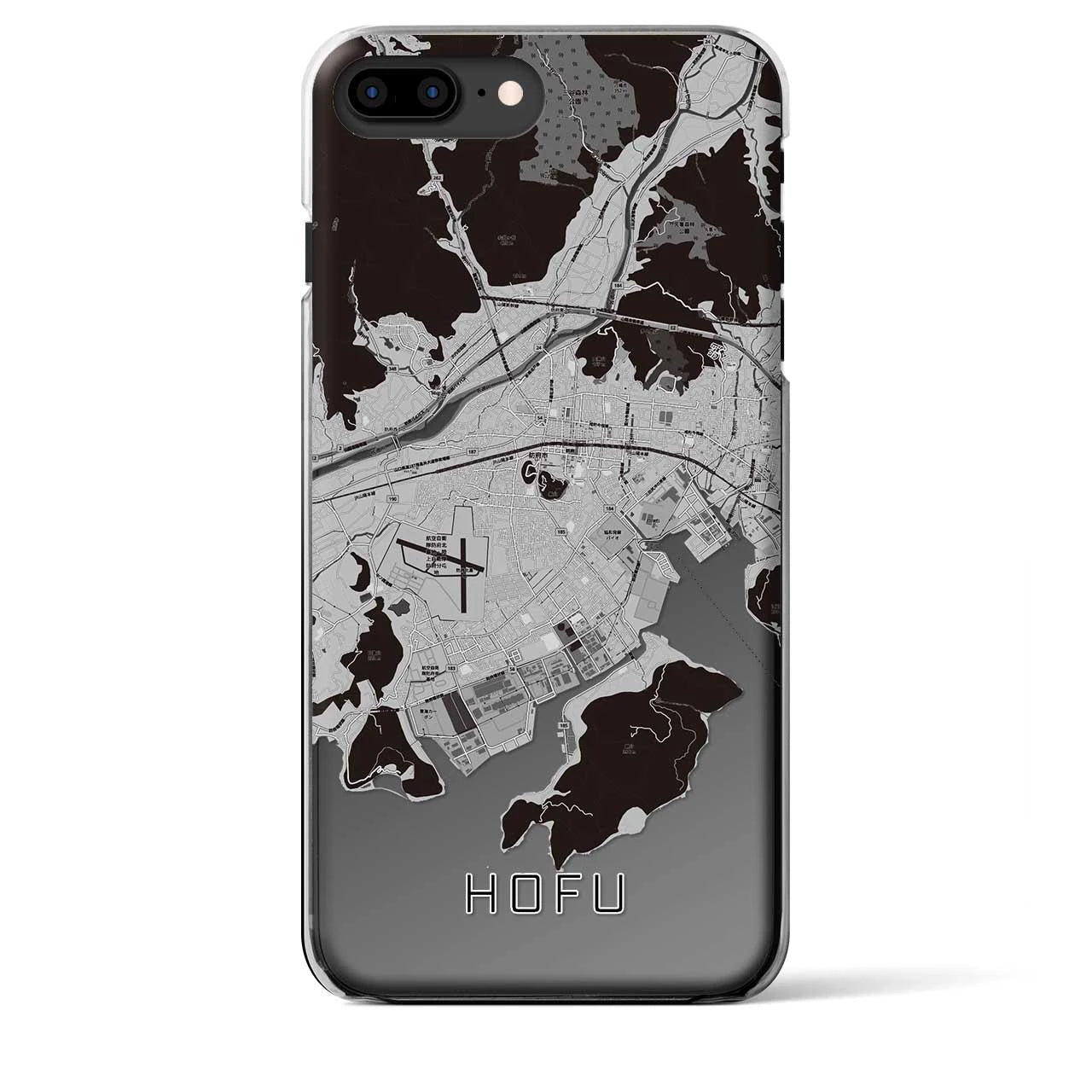 【防府(山口県)】地図柄iPhoneケース(クリアタイプ)