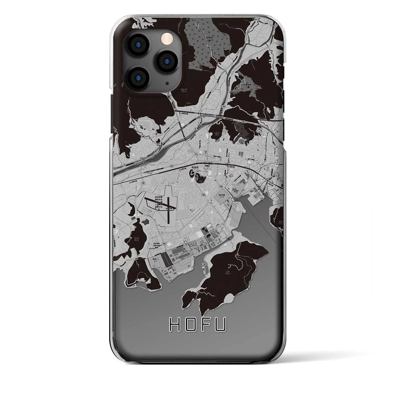 【防府(山口県)】地図柄iPhoneケース(クリアタイプ)