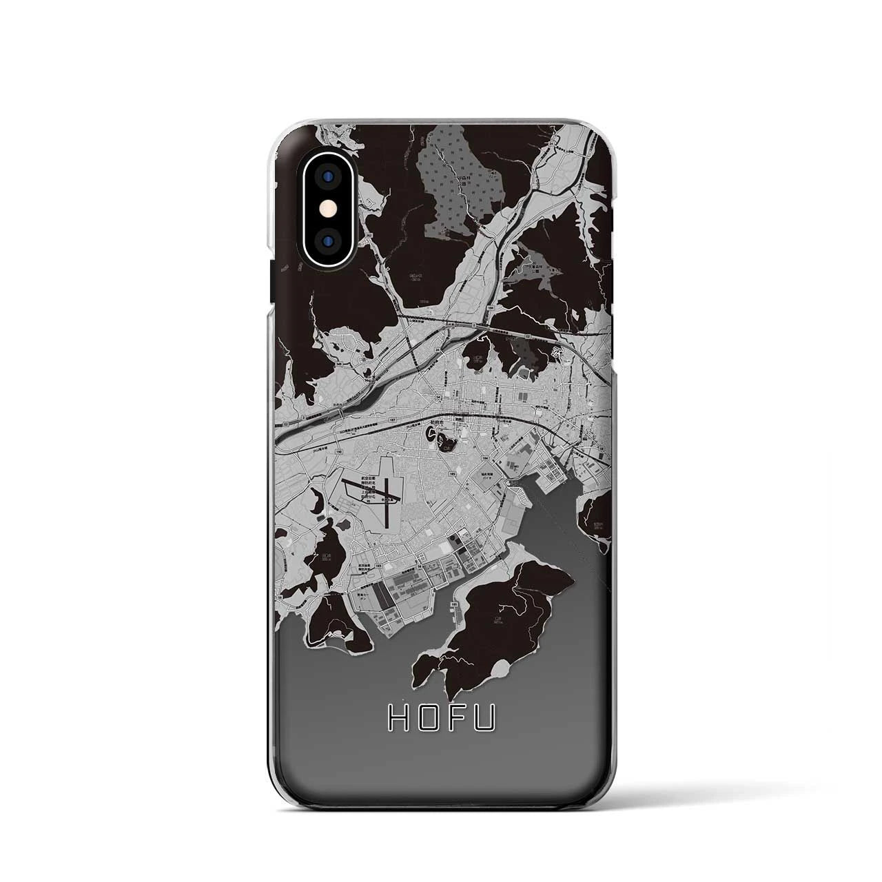 【防府(山口県)】地図柄iPhoneケース(クリアタイプ)