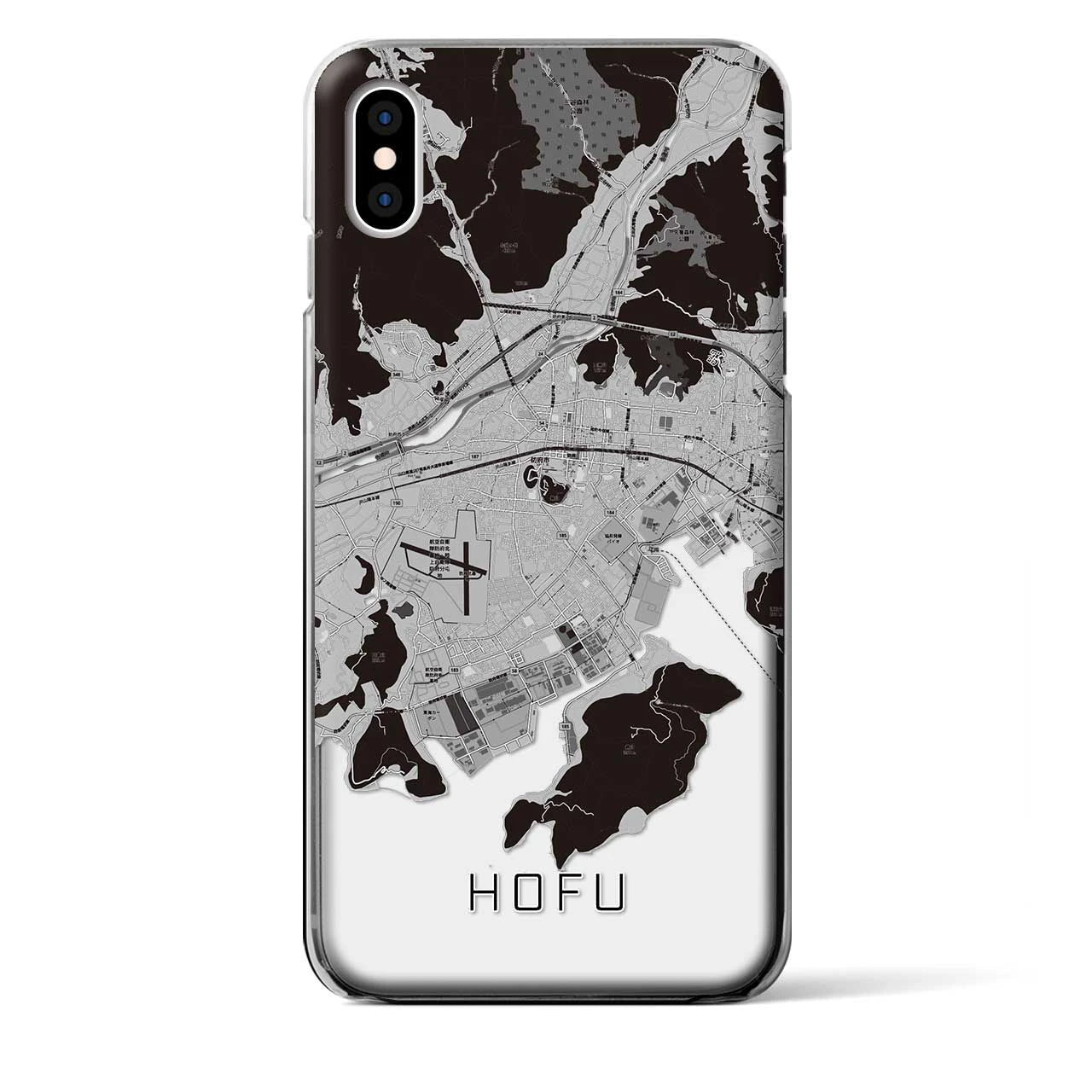 【防府(山口県)】地図柄iPhoneケース(クリアタイプ)