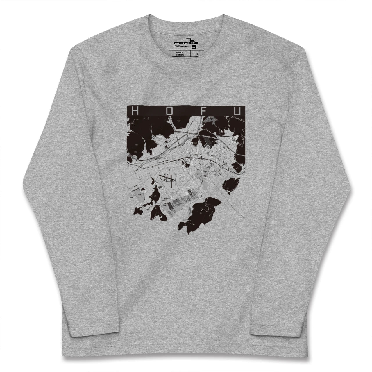 【防府(山口県)】地図柄ロングスリーブTシャツ