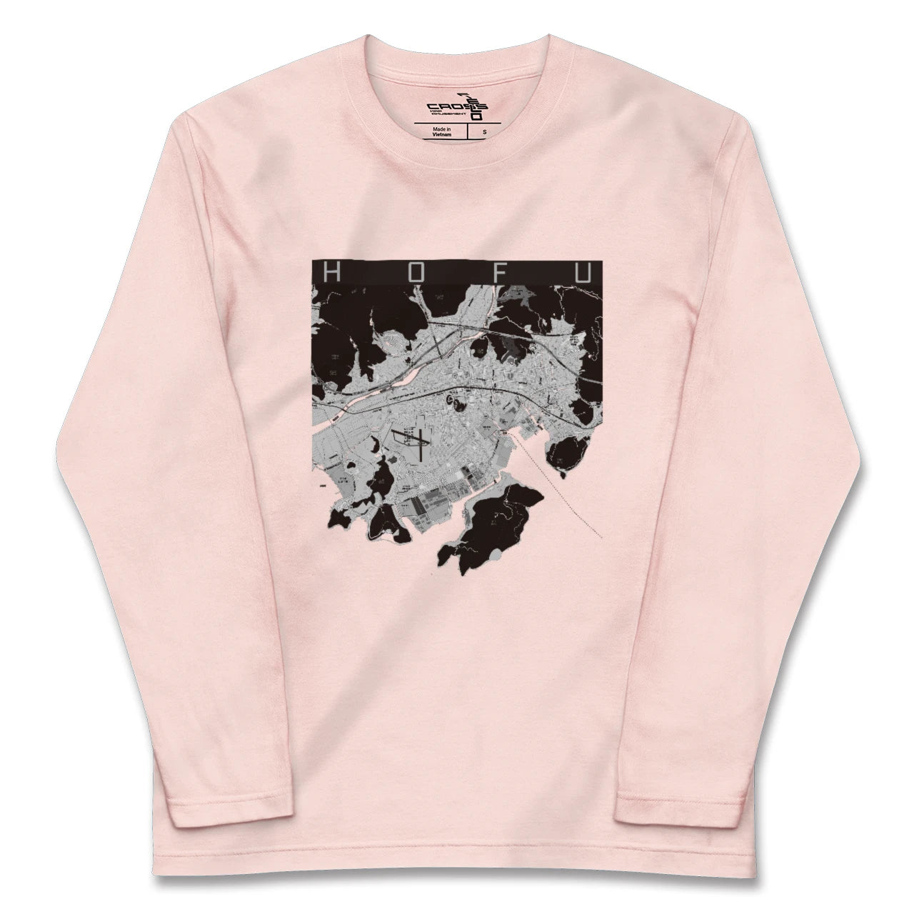 【防府(山口県)】地図柄ロングスリーブTシャツ