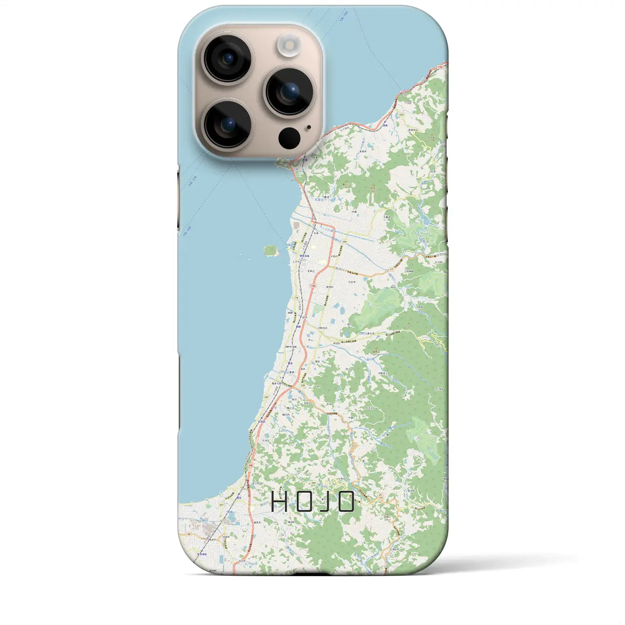 【北条(愛媛県)】地図柄iPhoneケース(バックカバータイプ)