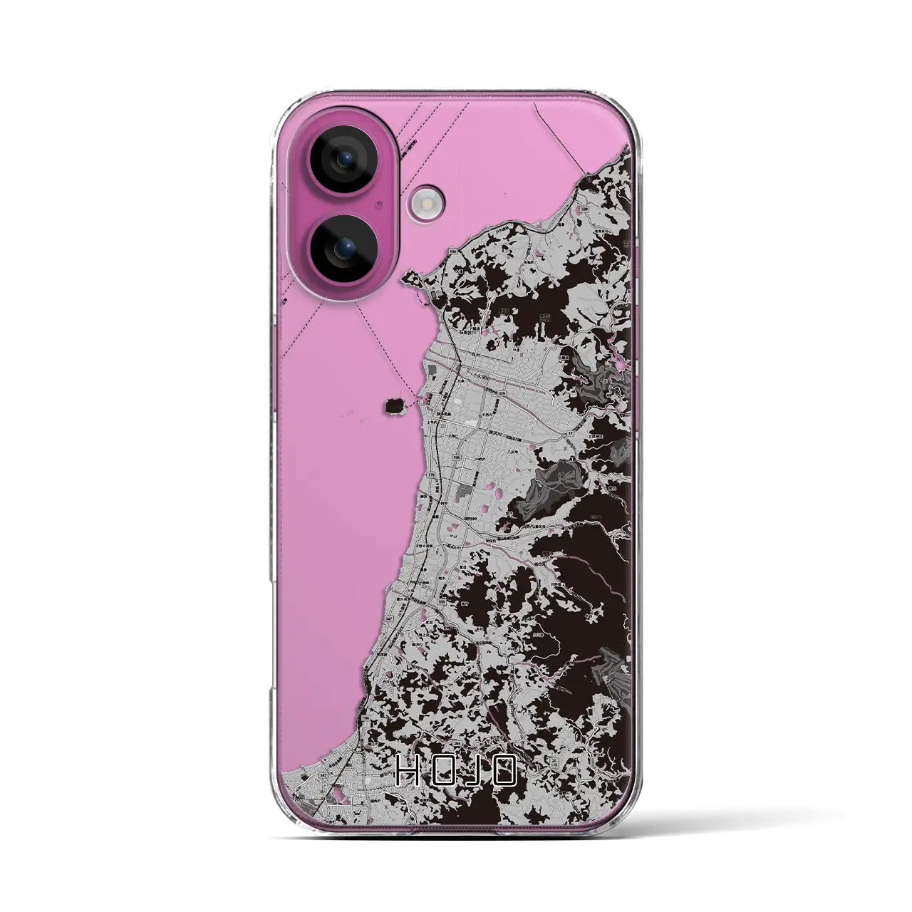 【北条(愛媛県)】地図柄iPhoneケース(クリアタイプ)