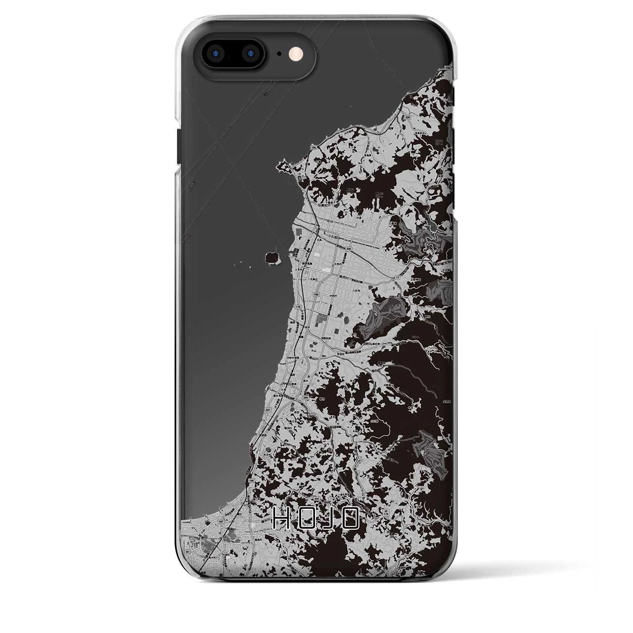 【北条(愛媛県)】地図柄iPhoneケース(クリアタイプ)