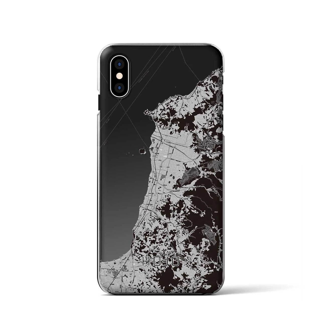 【北条(愛媛県)】地図柄iPhoneケース(クリアタイプ)