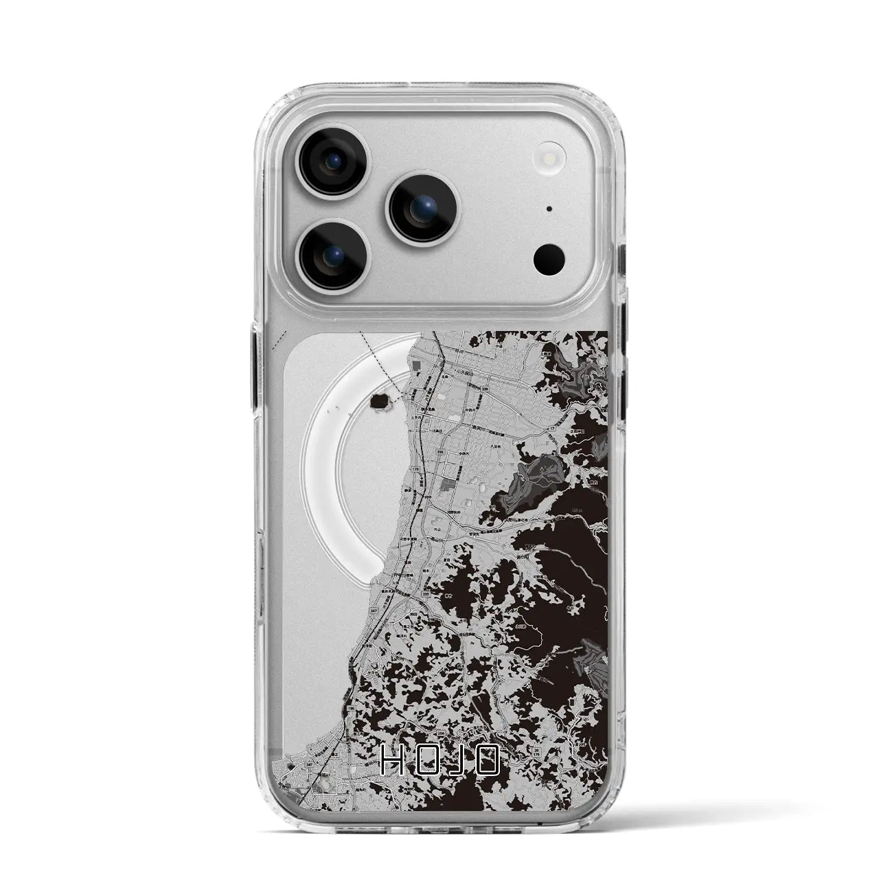 【北条(愛媛県)】地図柄iPhoneケース(MagSafeタイプ)