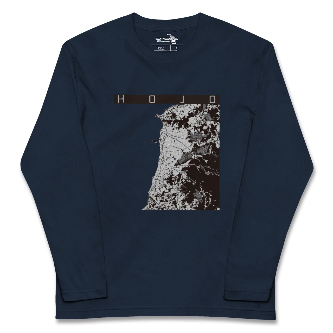 【北条(愛媛県)】地図柄ロングスリーブTシャツ