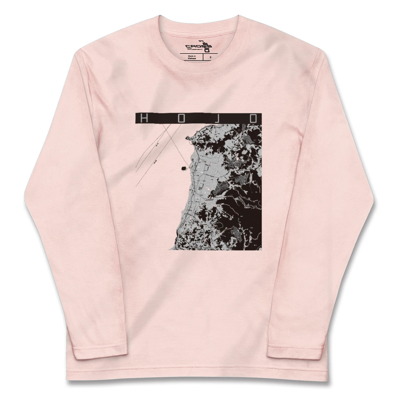 【北条(愛媛県)】地図柄ロングスリーブTシャツ