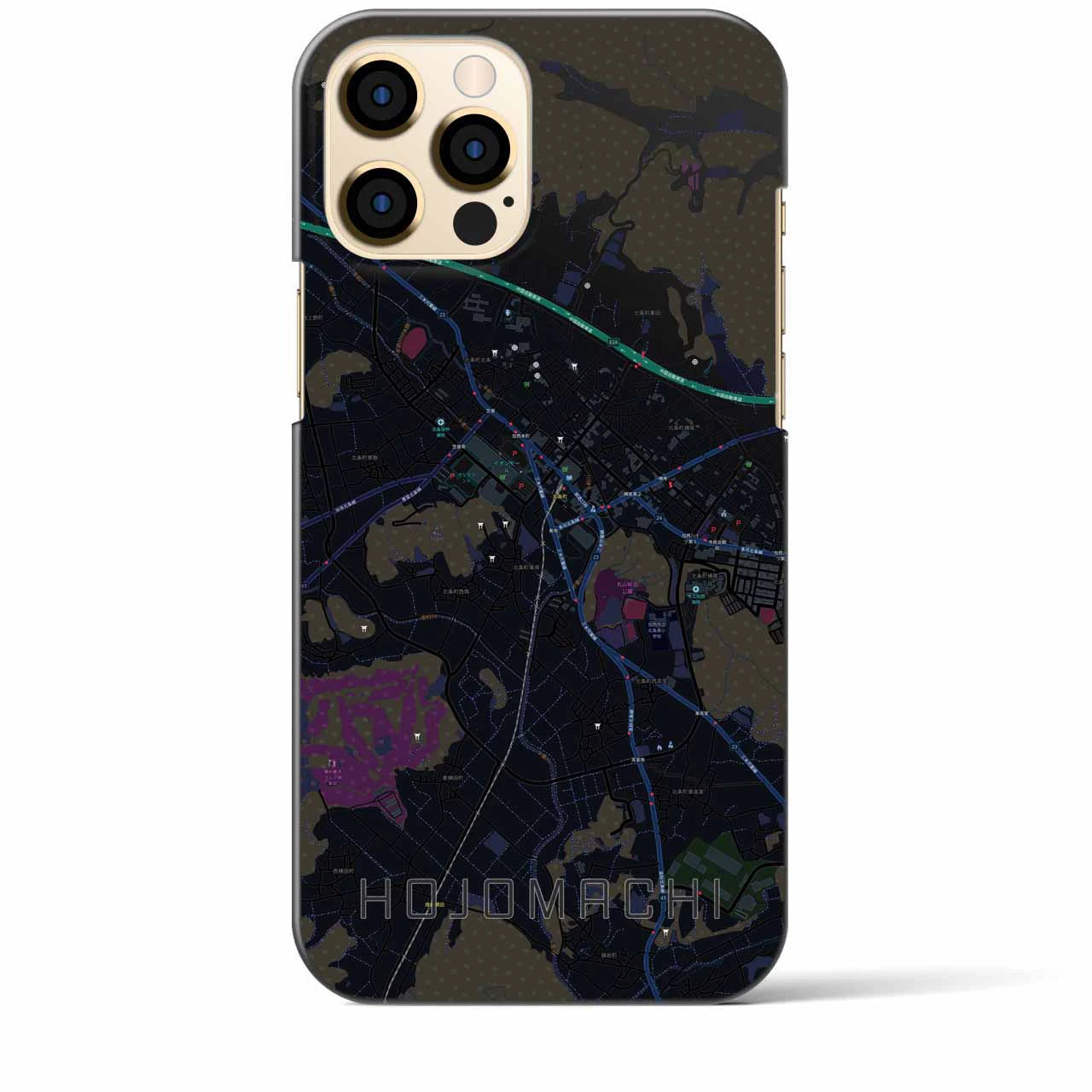 【北条町(兵庫県)】地図柄iPhoneケース(バックカバータイプ)
