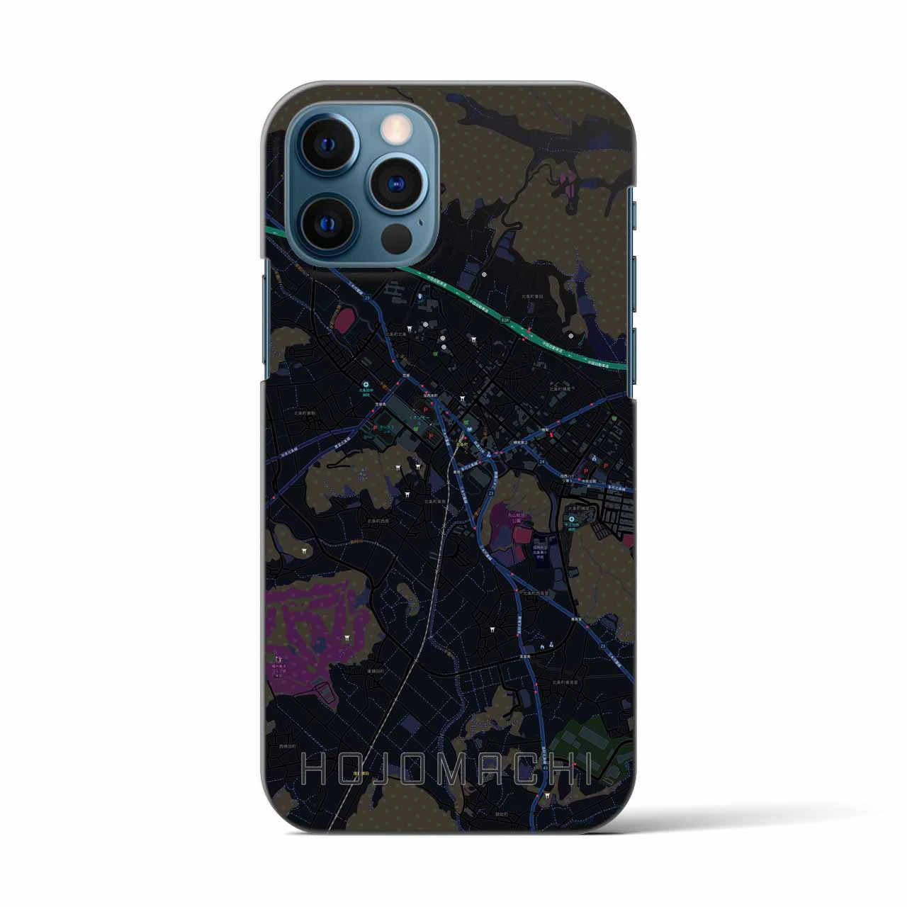 【北条町(兵庫県)】地図柄iPhoneケース(バックカバータイプ)
