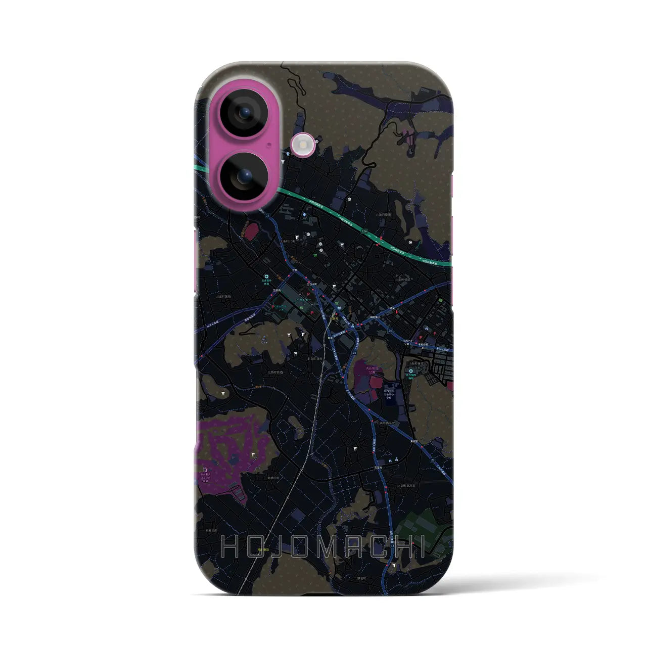 【北条町(兵庫県)】地図柄iPhoneケース(バックカバータイプ)