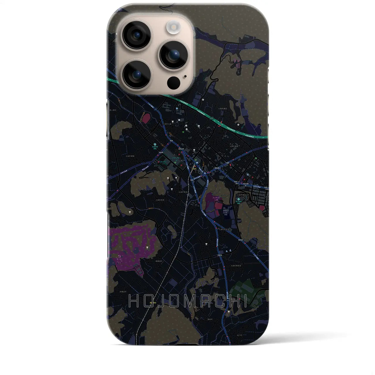 【北条町(兵庫県)】地図柄iPhoneケース(バックカバータイプ)