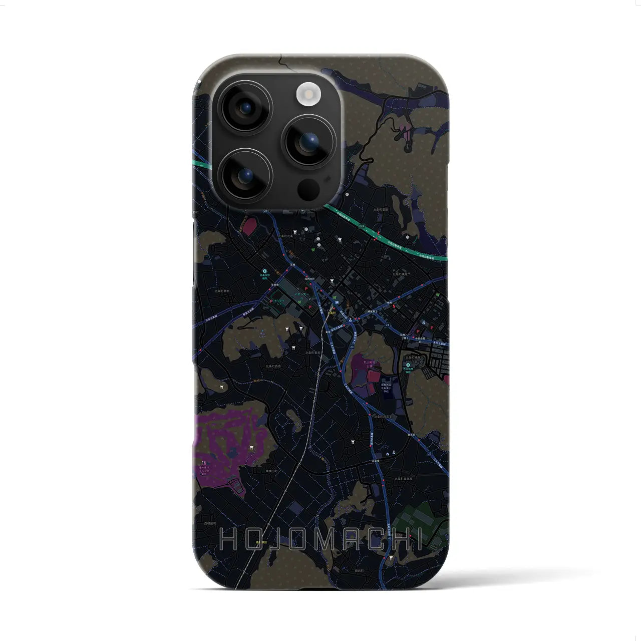 【北条町(兵庫県)】地図柄iPhoneケース(バックカバータイプ)