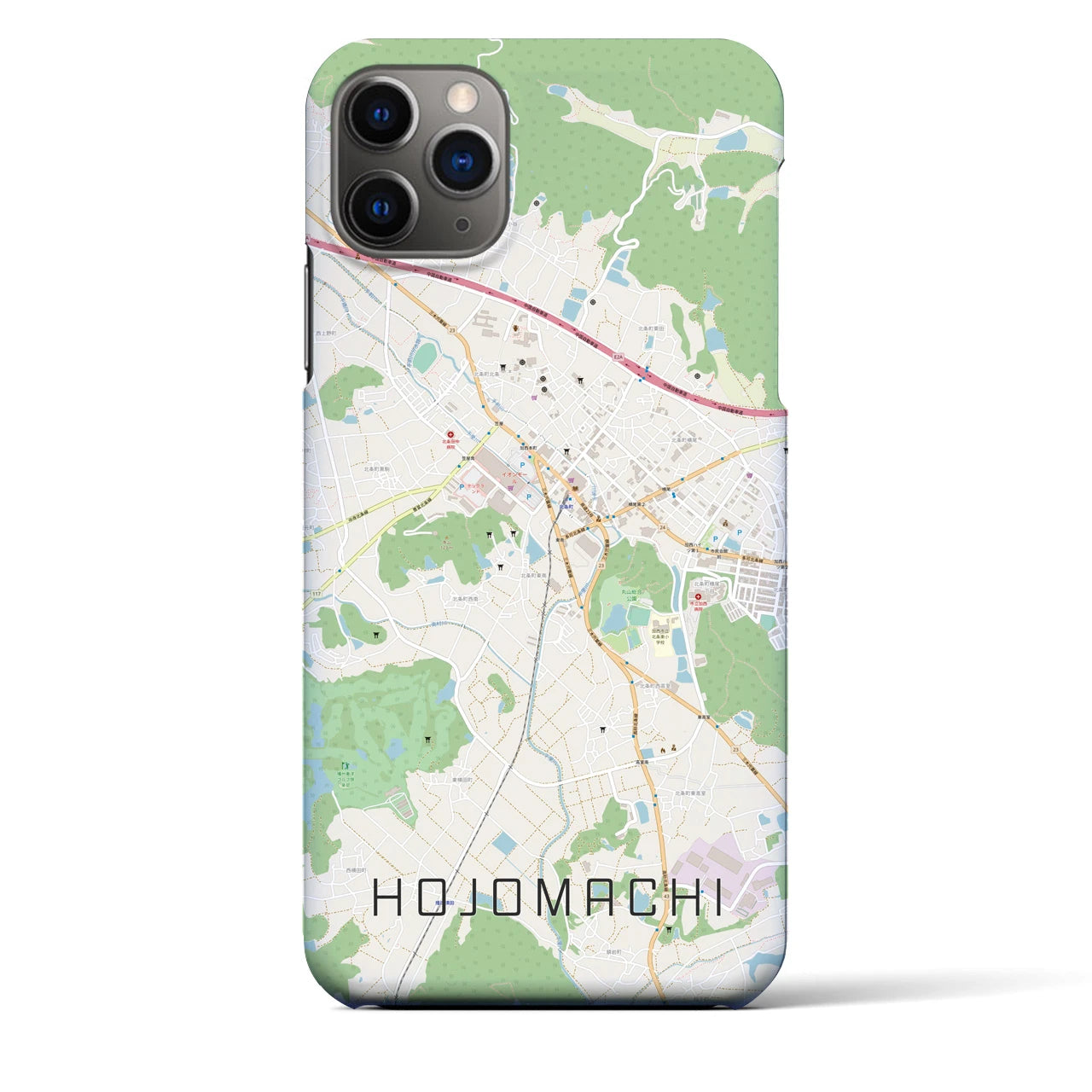 【北条町(兵庫県)】地図柄iPhoneケース(バックカバータイプ)