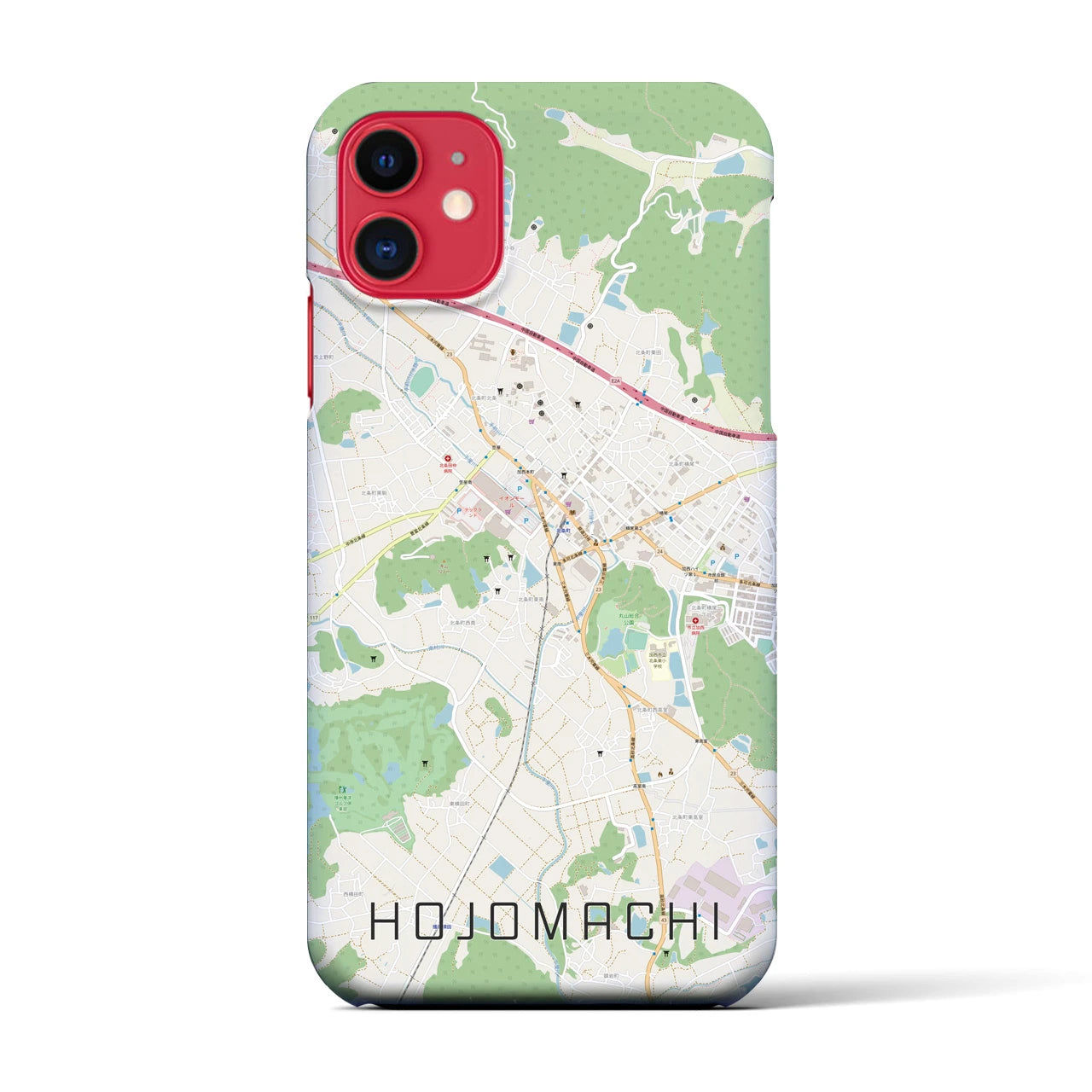 【北条町(兵庫県)】地図柄iPhoneケース(バックカバータイプ)