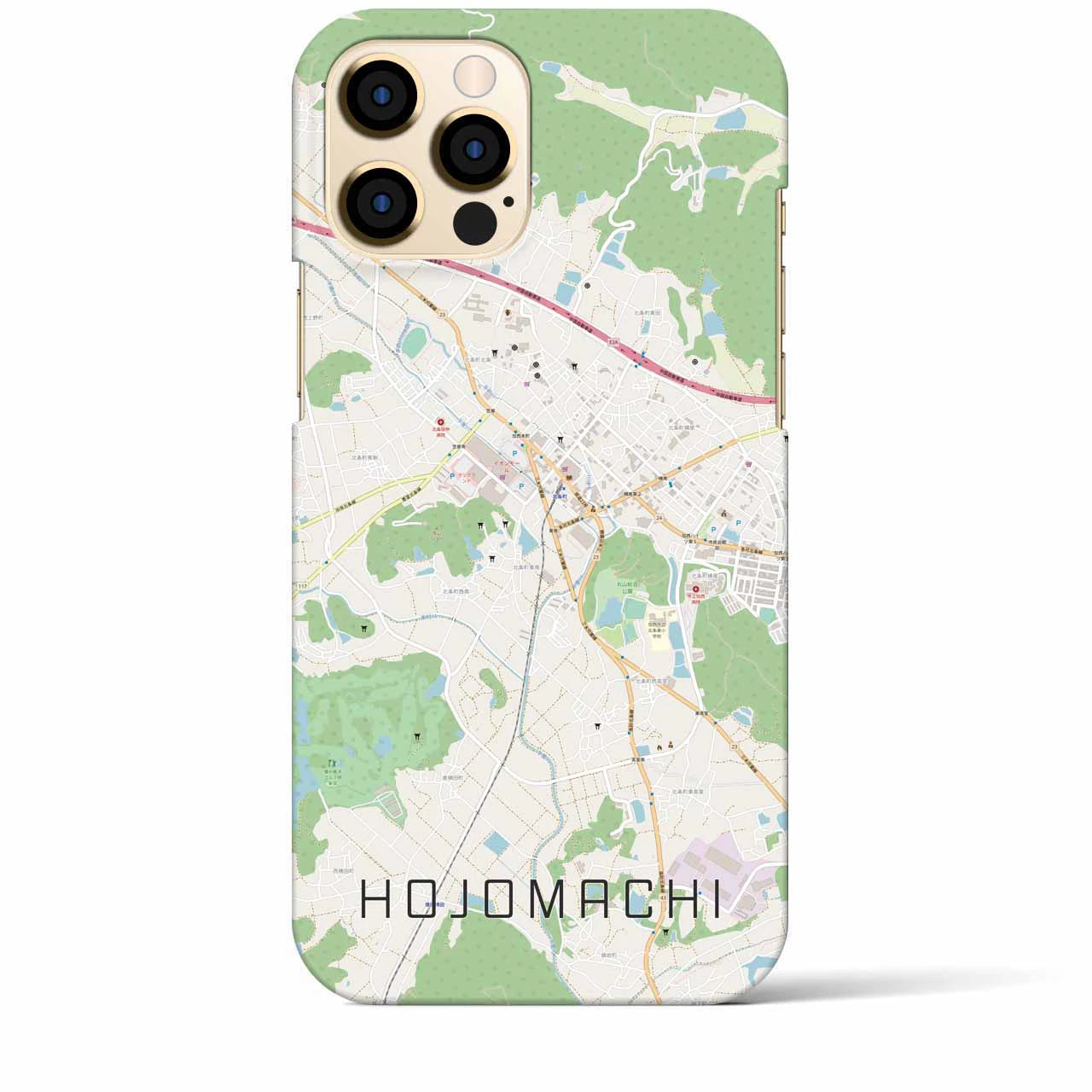 【北条町(兵庫県)】地図柄iPhoneケース(バックカバータイプ)