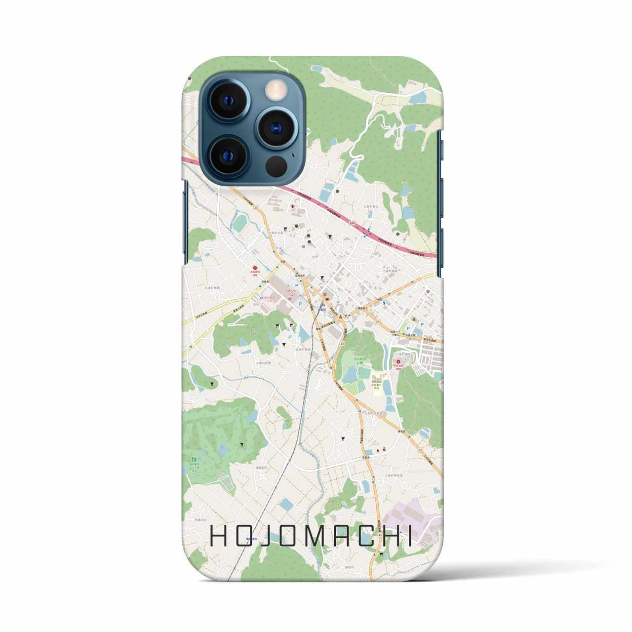 【北条町(兵庫県)】地図柄iPhoneケース(バックカバータイプ)