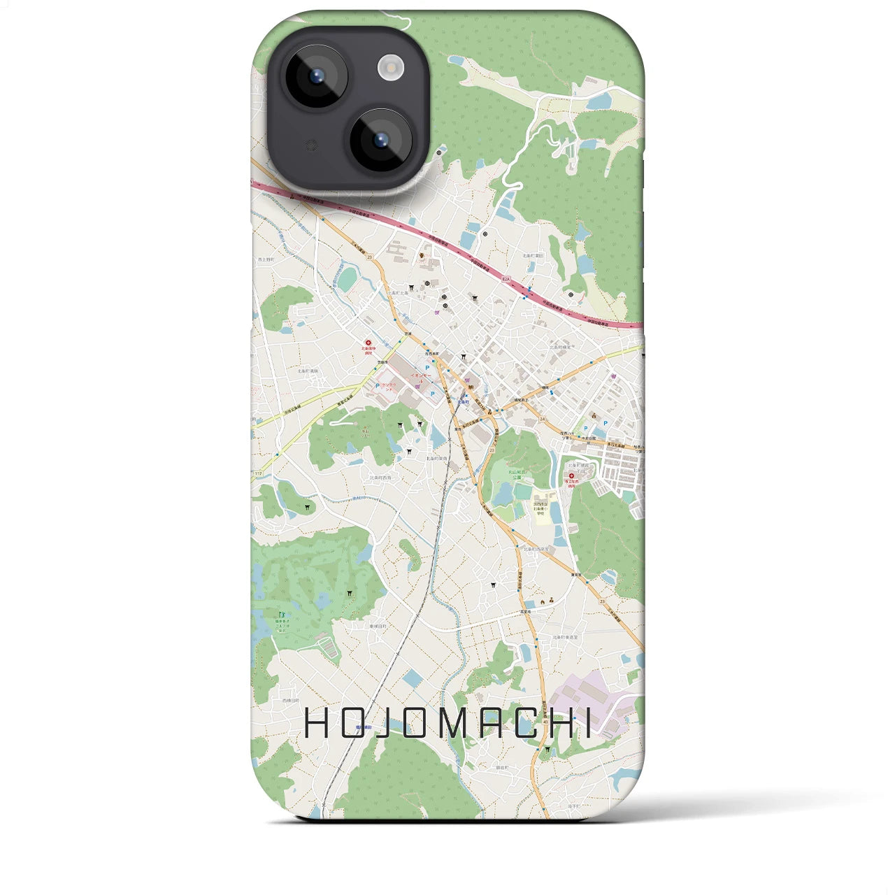 【北条町(兵庫県)】地図柄iPhoneケース(バックカバータイプ)