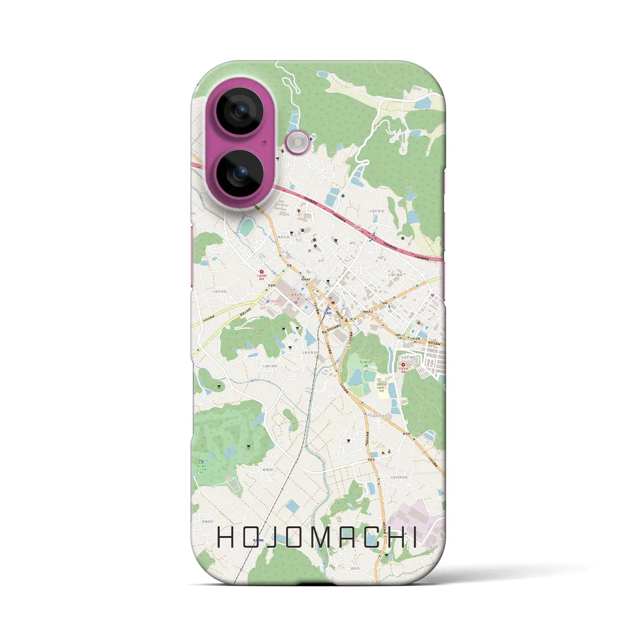 【北条町(兵庫県)】地図柄iPhoneケース(バックカバータイプ)